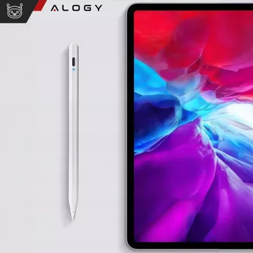 Magnetické pero Alogy pro poznámkové a skicovací pero pro Apple iPad Pro/ Air/ Mini White