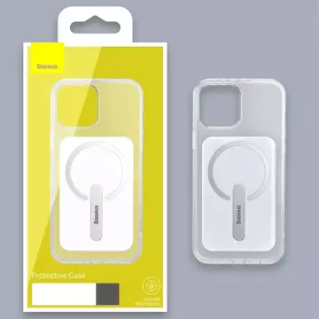 Magnetické pouzdro Baseus, magnetické pouzdro na telefon iPhone 13 Pro (6,1" 2021) průhledné