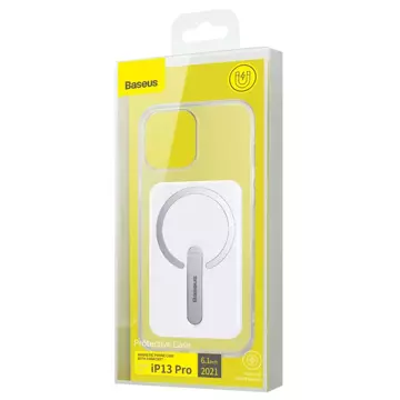 Magnetické pouzdro Baseus, magnetické pouzdro na telefon iPhone 13 Pro (6,1" 2021) průhledné