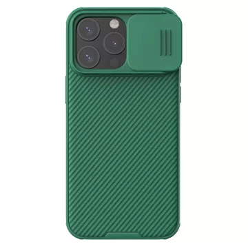 Magnetické pouzdro Nillkin CamShield Pro pro iPhone 15 Pro Max s ochranou fotoaparátu – zelené