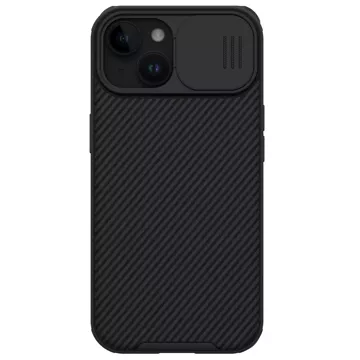 Magnetické pouzdro Nillkin CamShield Pro pro iPhone 15 s ochranou fotoaparátu – černé