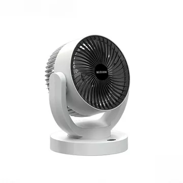 Malý ventilátor Mini stolní ventilátor Přenosný bezdrátový tichý bílý