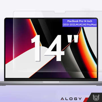 Matná ochrana obrazovky pro MacBook Pro 14 (2023-2021) Alogy Screen Protect Film