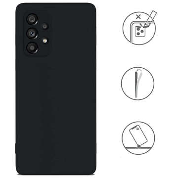 Matné pouzdro Phone Resistant Cover 3mk matné pouzdro pro Samsung Galaxy A53 5G černé sklo