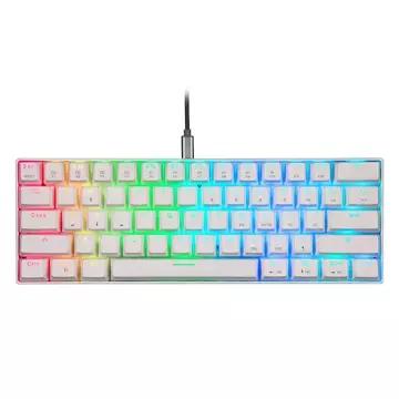 Mechanická klávesnice Motospeed CK61 RGB (bílá)