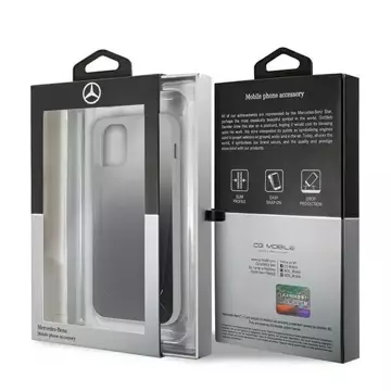 Mercedes MEHCP12SARGBK ochranné pouzdro pro Apple iPhone 12 Mini 5,4" černo/černé pevné pouzdro Transparent Line