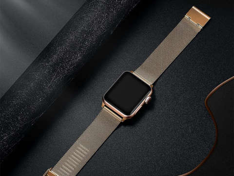 Milánský náramek Alogy pásek pro Apple Watch 38/40 / 41mm Rose gold