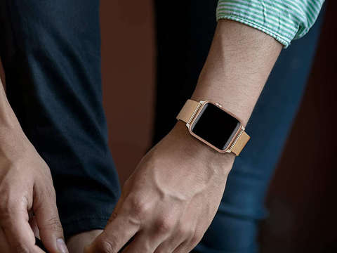 Milánský náramek Alogy pásek pro Apple Watch 38/40 / 41mm Rose gold