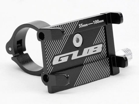 Motocyklový držák GUB G-81 pro smartphone, černý hliník