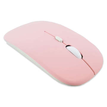 Mouse Alogy Mouse bezdrátová počítačová myš pro tablet a notebook Růžová