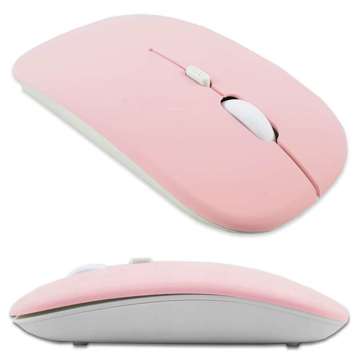 Mouse Alogy Mouse bezdrátová počítačová myš pro tablet a notebook Růžová