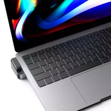 Multifunkční stojan Joyroom HUB USB Type C - USB 3.0 / RJ45 / HDMI / USB Type C / Thunderbolt pro MacBook Pro Grey (S-H121 Grey)