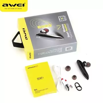 Náhlavní souprava Bluetooth AWEI mono N1 šedá/šedá