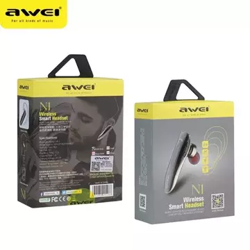 Náhlavní souprava Bluetooth AWEI mono N1 šedá/šedá