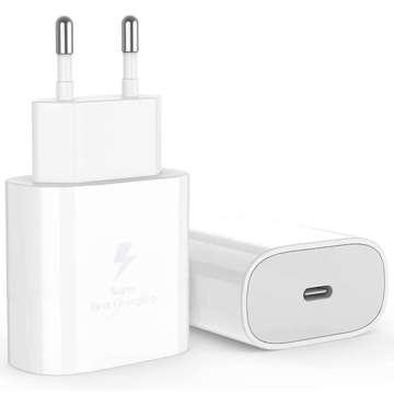 Nástěnná nabíječka 3,6A 25W rychlé napájení PD USB-C Type-C Single White