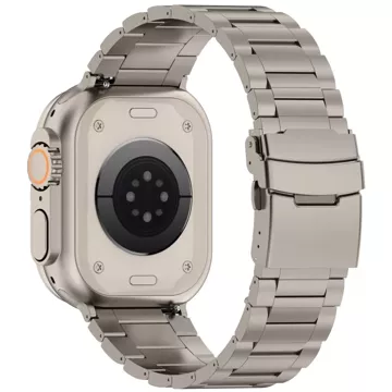 Nerezový náramek Pro pro Apple Watch 4 / 5 / 6 / 7 / 8 / 9 / Ultra 1 / 2 (42 / 44 / 45 / 49 mm) Titanium