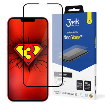 Nerozbitné sklo 3mk NeoGlass 8H pro iPhone 13/Pro Black