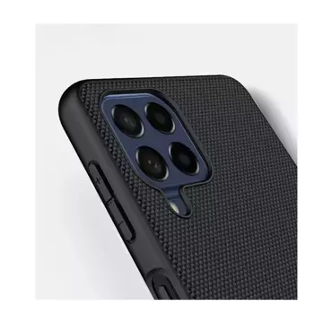 Nillkin Textured Case Odolné vyztužené pouzdro s gelovým rámem a nylonem na zadní straně Samsung Galaxy M53 5G černá