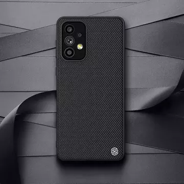 Nillkin Textured Case odolné vyztužené pouzdro s gelovým rámem a nylonem na zadní straně Samsung Galaxy A73 černé