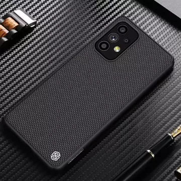 Nillkin Textured Case odolné vyztužené pouzdro s gelovým rámem a nylonem na zadní straně Samsung Galaxy A73 černé