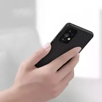 Nillkin Textured Case odolné vyztužené pouzdro s gelovým rámem a nylonem na zadní straně Samsung Galaxy A73 černé