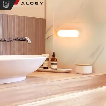 Noční lampa Alogy Sensor Lamp s pohybovým senzorem, 14 cm, magnetická stolní lampa, bílá