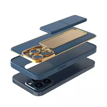 Nové pouzdro Kickstand Case pro iPhone 13 Pro se stojánkem fialové