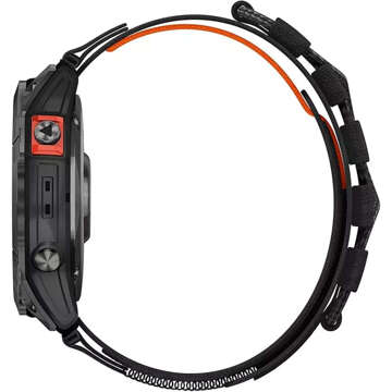 Nylonový pásek pro Garmin Fenix ​​​​5x / 6x / 7x / Pro / Descent / Tactix / Enduro (26 mm) Alogy Nylon Band Black