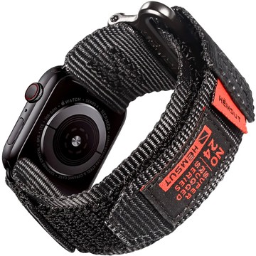 Nylonový řemínek pro Apple Watch 2/3/4/5/6/7/8/9/SE/Ultra 42/44/45/49 mm Nylon Band Sport Black