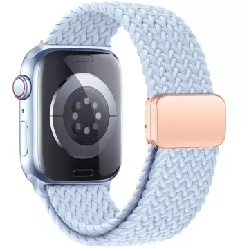 Nylonový řemínek pro Apple Watch 4 / 5 / 6 / 7 / 8 / 9 / SE (38 / 40 / 41 mm) NylonMag Baby Blue