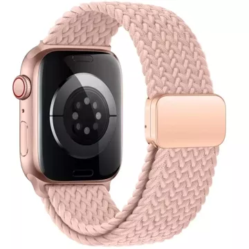 Nylonový řemínek pro Apple Watch 4 / 5 / 6 / 7 / 8 / 9 / SE (38 / 40 / 41 mm) NylonMag Dusty Rose