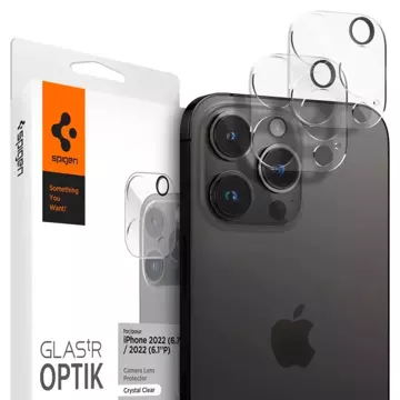 OSŁONA APARATU SPIGEN OPTIK.TR OCHRANA FOTOAPARÁTU 2-BALENÍ IPHONE 14 PRO / 14 PRO MAX CRYSTAL CLEAR