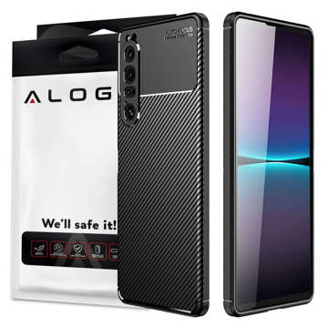 Obrněné pouzdro Alogy TPU Carbon Case pro Sony Xperia 1 IV 2022 Black