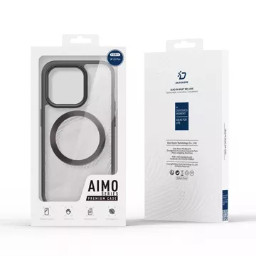 Obrněný obal pro iPhone 15 Pro s MagSafe Dux Ducis Aimo Mag - černý