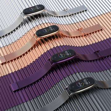 Ocelový náramek Milaneseband pro Xiaomi Mi Smart Band 7 Black