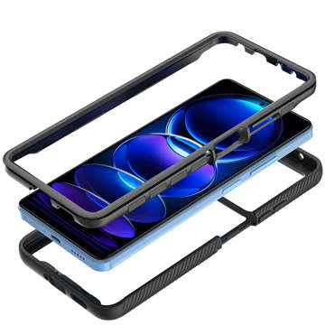 Ochranná fólie Etui pancerne Alogy Defense360 Pro pro Xiaomi Redmi Note 12 Pro / Poco X5 Pro Black