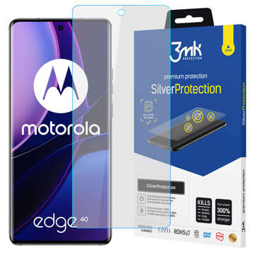 Ochranná fólie pro celoobrazovkovou antivirovou ochranu Motorola Edge 40 3mk Silver 7H