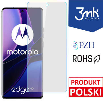 Ochranná fólie pro celoobrazovkovou antivirovou ochranu Motorola Edge 40 3mk Silver 7H