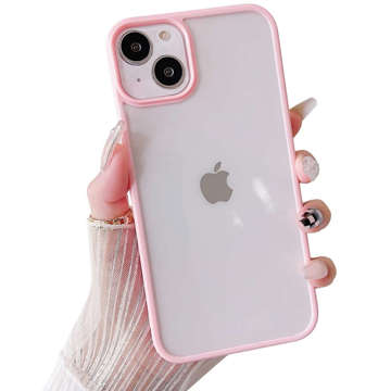 Ochranné pouzdro Alogy Hybrid Candy Case pro Apple iPhone 13 růžové-průhledné sklo