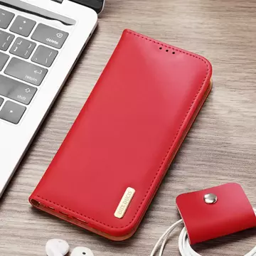 Ochranné pouzdro Dux Ducis Hivo pro Samsung Galaxy S23 Ultra Flip Wallet Standing RFID Blocking Red