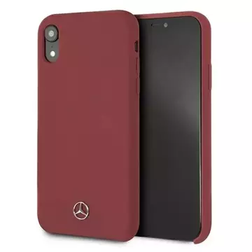 Ochranné pouzdro Mercedes MEHCI61SILRE pro Apple iPhone Xr 6,1" červené/červené pevné pouzdro Silicone Line