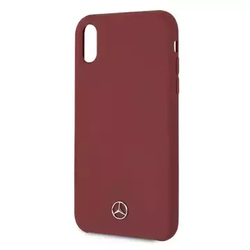 Ochranné pouzdro Mercedes MEHCI61SILRE pro Apple iPhone Xr 6,1" červené/červené pevné pouzdro Silicone Line