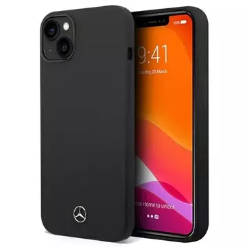 Ochranné pouzdro Mercedes MEHCP14SSILBK pro Apple iPhone 14 6.1" černo/černé pevné pouzdro Silicone Line