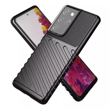 Ochranné pouzdro Thunder Case pro Samsung Galaxy S23 Ultra silikonové pancéřové pouzdro Black