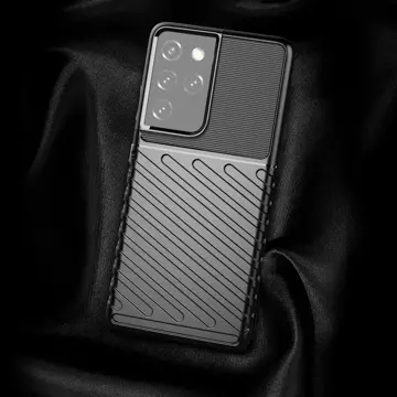 Ochranné pouzdro Thunder Case pro Samsung Galaxy S23 Ultra silikonové pancéřové pouzdro Black