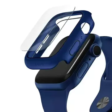 Ochranné pouzdro UNIQ Nautic pro Apple Watch Series 4/5/6/SE 40mm modrá/modrá