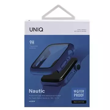 Ochranné pouzdro UNIQ Nautic pro Apple Watch Series 4/5/6/SE 40mm modrá/modrá
