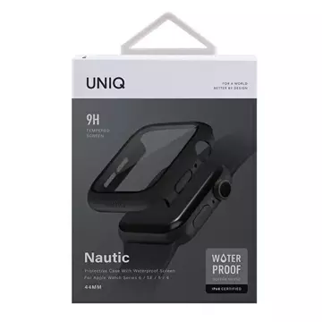 Ochranné pouzdro UNIQ Nautic pro Apple Watch Series 4/5/6/SE 44mm černá/černá