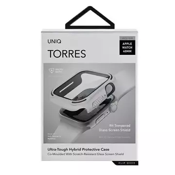 Ochranné pouzdro UNIQ Torres pro Apple Watch Series 4/5/6/SE 40mm bílá/holubičí bílá