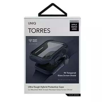 Ochranné pouzdro UNIQ Torres pro Apple Watch Series 4/5/6/SE 40mm modrá/námořnická modrá